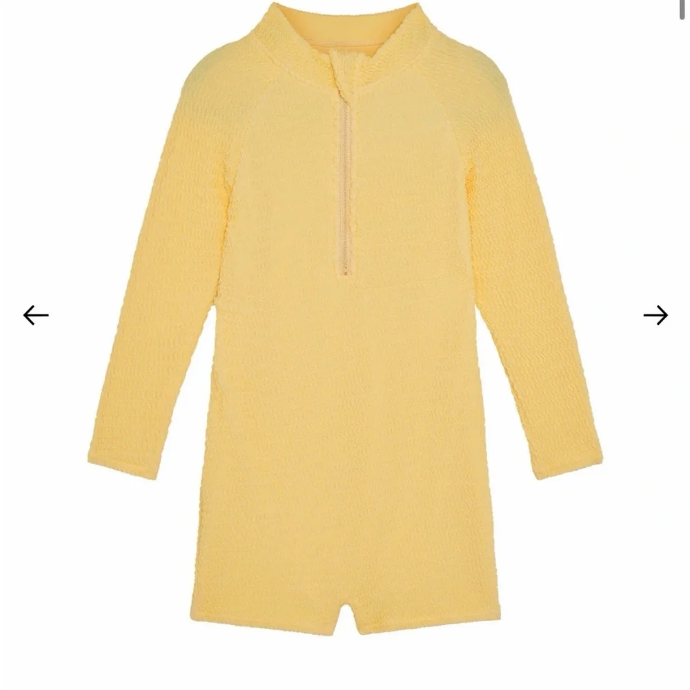 MONDAY Swimwear Hilo One Piece Kids – Honey Crinkle – 2T – NWT
